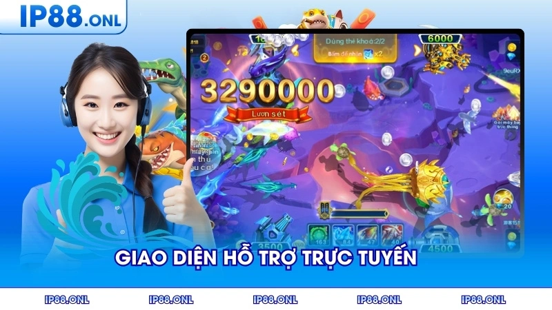 Giao diện hỗ trợ trực tuyến với đội ngũ tư vấn