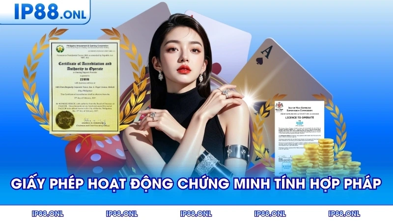 Giấy phép hoạt động chứng minh tính hợp pháp của nhà cái trực tuyến